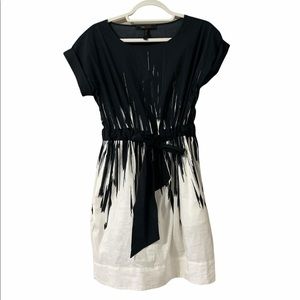 BCBG Maxazria black and cream mini dress XS
